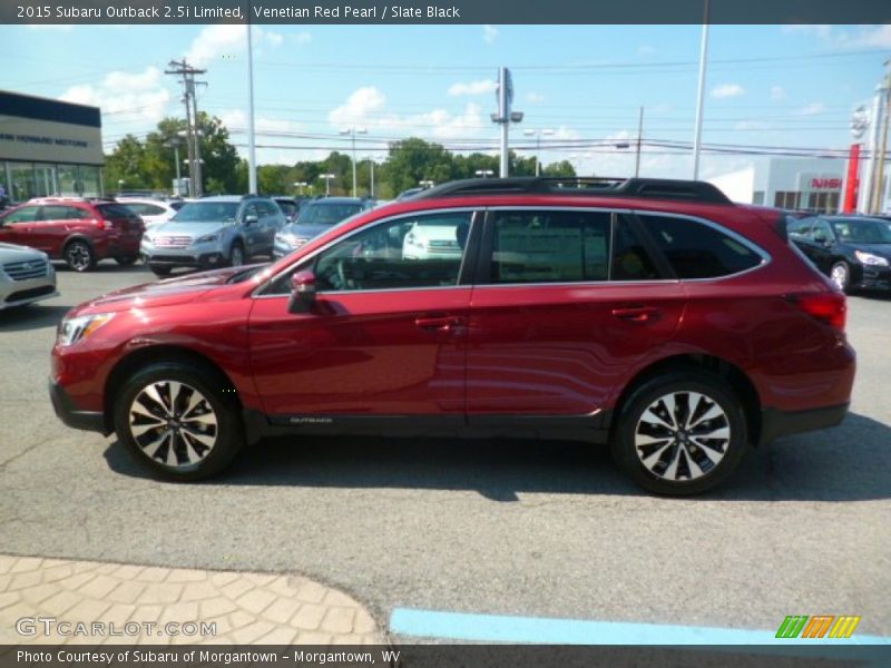 Venetian Red Pearl / Slate Black 2015 Subaru Outback 2.5i Limited