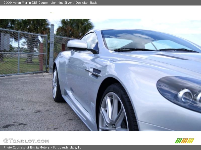 Lightning Silver / Obsidian Black 2009 Aston Martin DBS Coupe