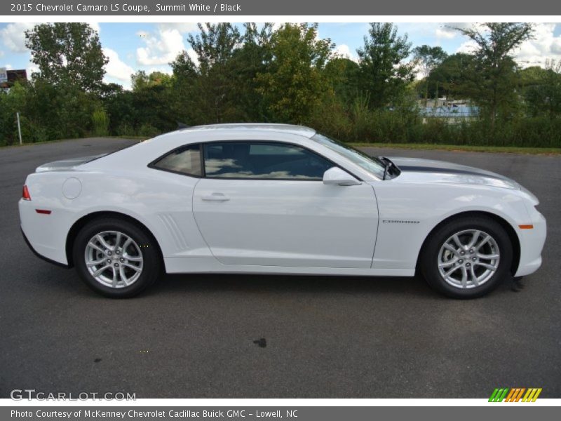 Summit White / Black 2015 Chevrolet Camaro LS Coupe