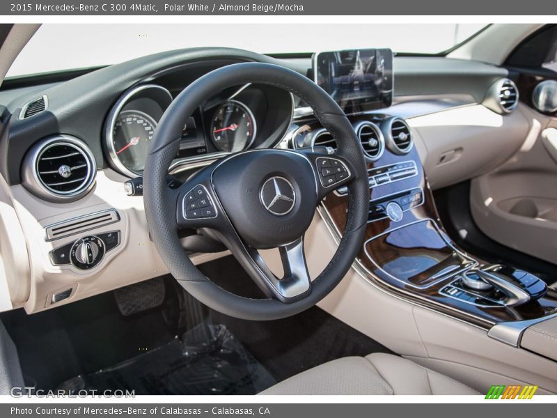 Polar White / Almond Beige/Mocha 2015 Mercedes-Benz C 300 4Matic