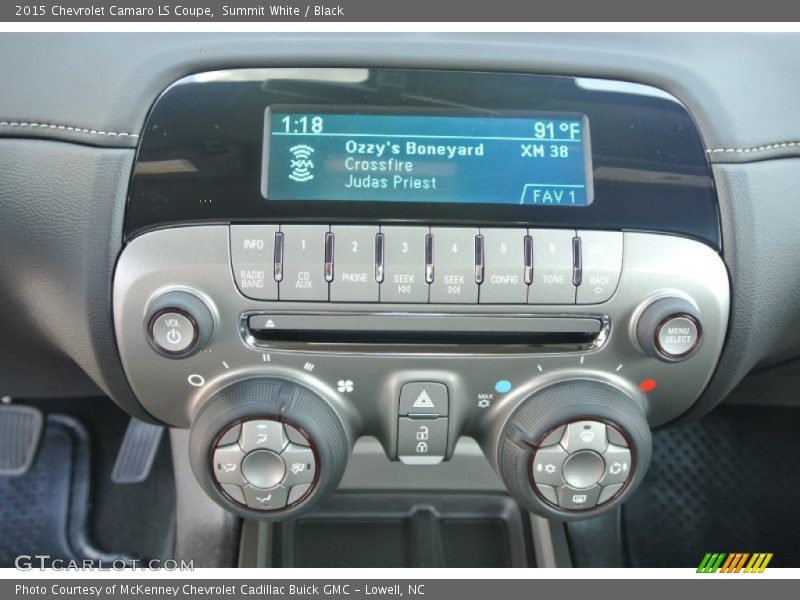 Controls of 2015 Camaro LS Coupe