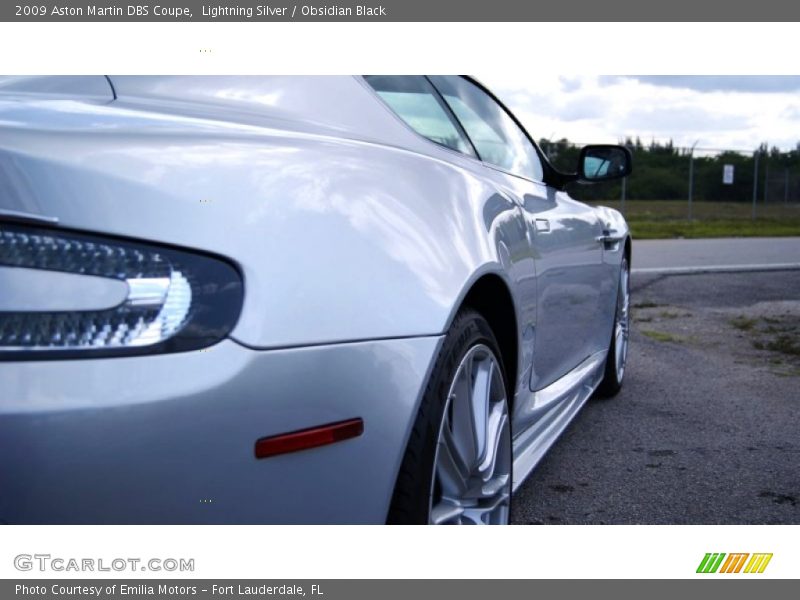 Lightning Silver / Obsidian Black 2009 Aston Martin DBS Coupe