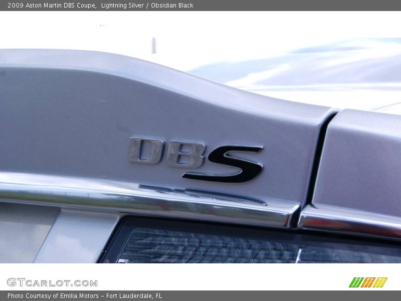 Lightning Silver / Obsidian Black 2009 Aston Martin DBS Coupe
