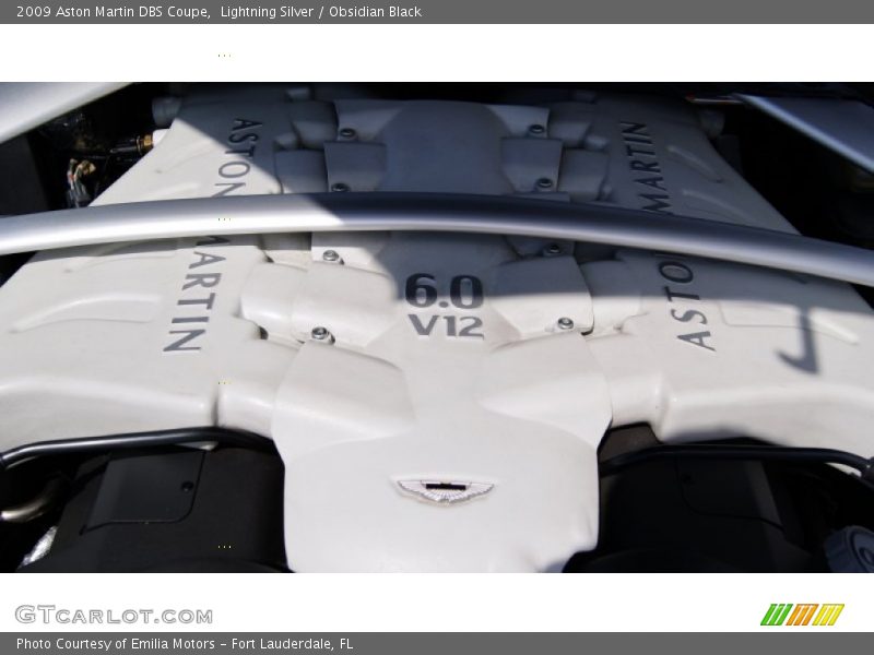 Lightning Silver / Obsidian Black 2009 Aston Martin DBS Coupe