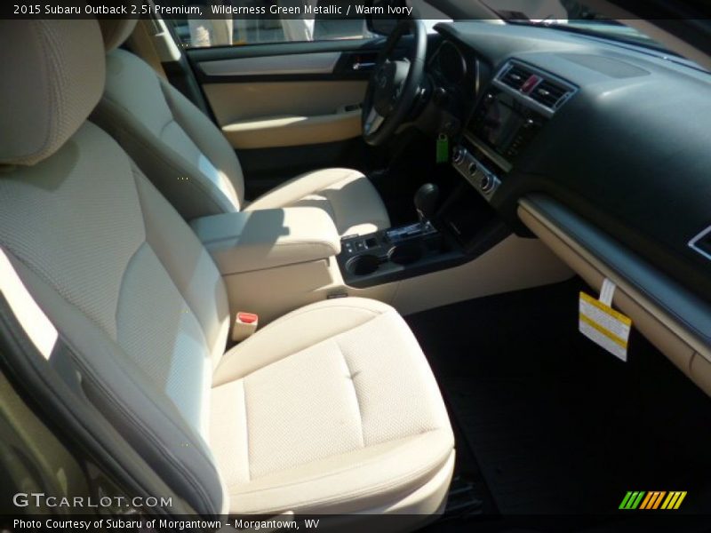 Wilderness Green Metallic / Warm Ivory 2015 Subaru Outback 2.5i Premium