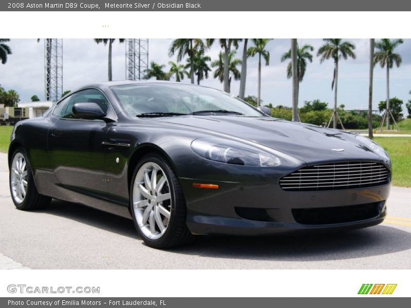 Meteorite Silver / Obsidian Black 2008 Aston Martin DB9 Coupe