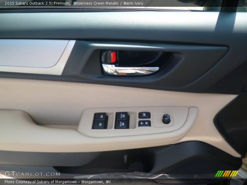 Wilderness Green Metallic / Warm Ivory 2015 Subaru Outback 2.5i Premium
