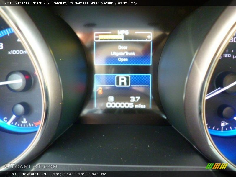 Wilderness Green Metallic / Warm Ivory 2015 Subaru Outback 2.5i Premium