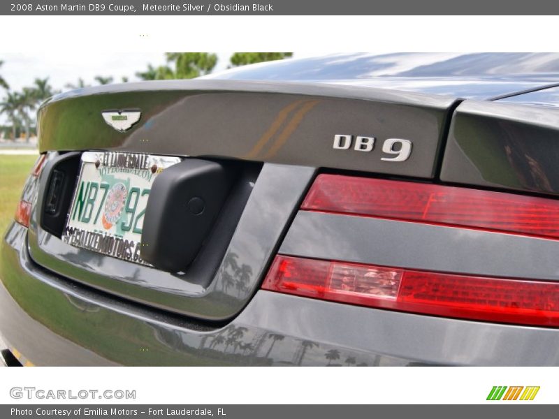Meteorite Silver / Obsidian Black 2008 Aston Martin DB9 Coupe