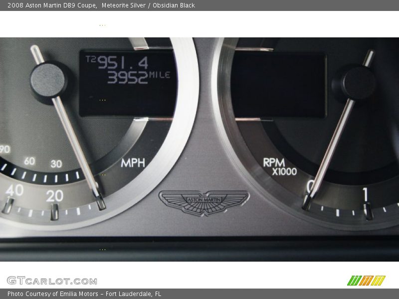 Meteorite Silver / Obsidian Black 2008 Aston Martin DB9 Coupe