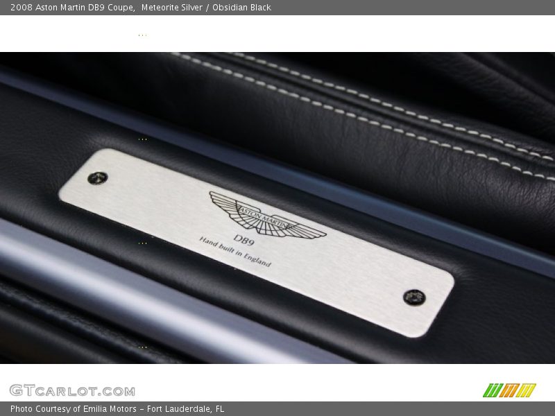 Meteorite Silver / Obsidian Black 2008 Aston Martin DB9 Coupe