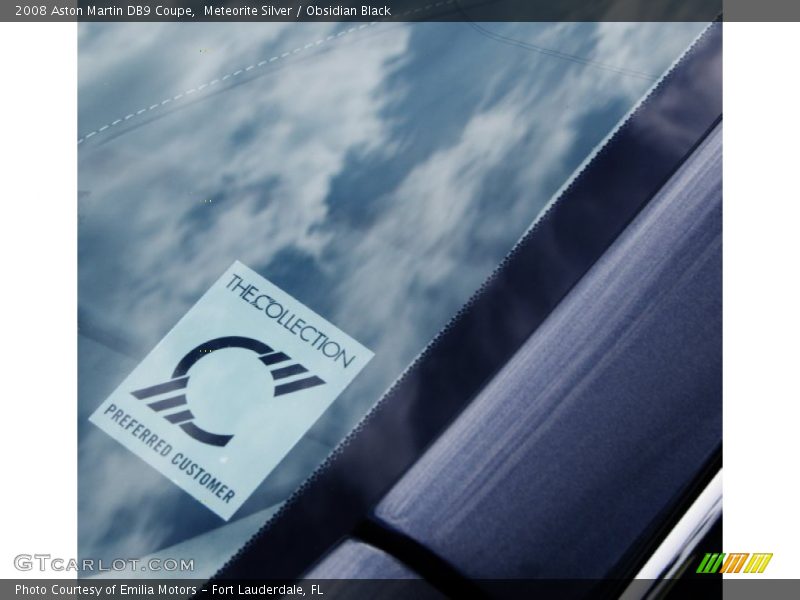 Meteorite Silver / Obsidian Black 2008 Aston Martin DB9 Coupe