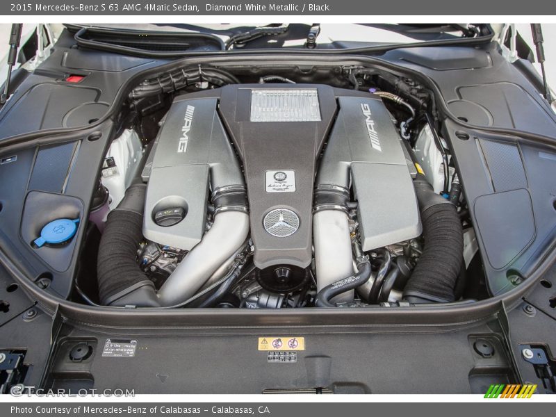  2015 S 63 AMG 4Matic Sedan Engine - 5.5 Liter AMG biturbo DOHC 32-Valve VVT V8