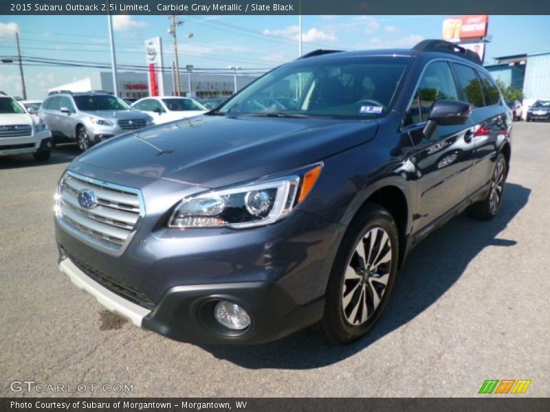 Carbide Gray Metallic / Slate Black 2015 Subaru Outback 2.5i Limited