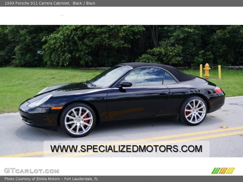 Black / Black 1999 Porsche 911 Carrera Cabriolet