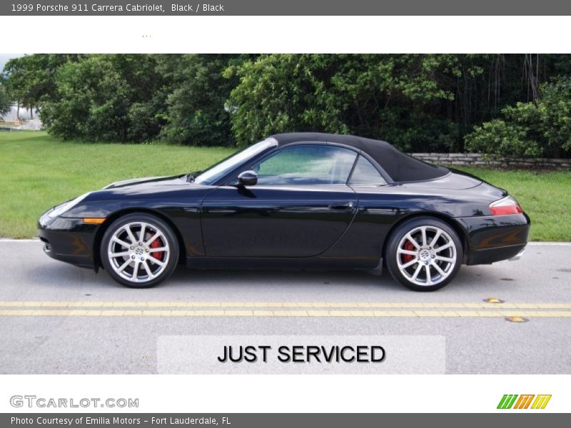 Black / Black 1999 Porsche 911 Carrera Cabriolet