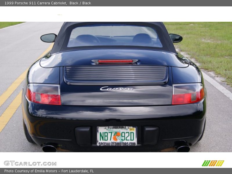 Black / Black 1999 Porsche 911 Carrera Cabriolet