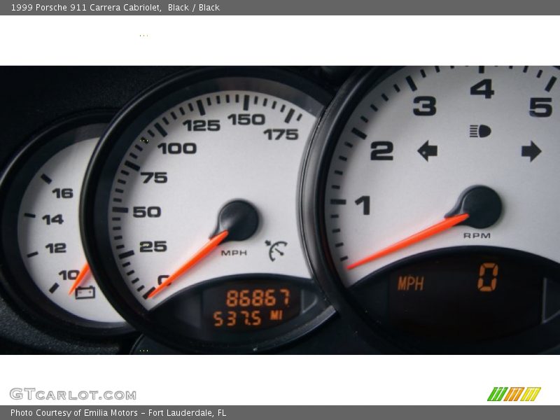 Black / Black 1999 Porsche 911 Carrera Cabriolet