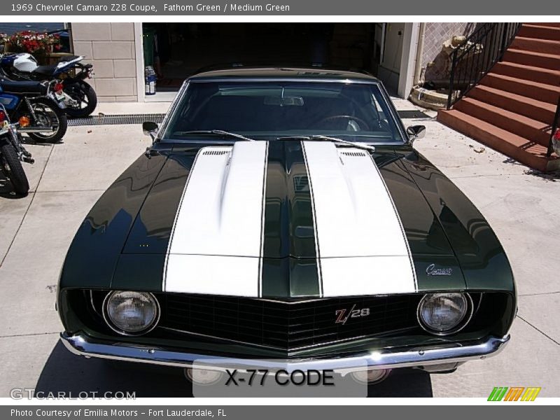 Fathom Green / Medium Green 1969 Chevrolet Camaro Z28 Coupe