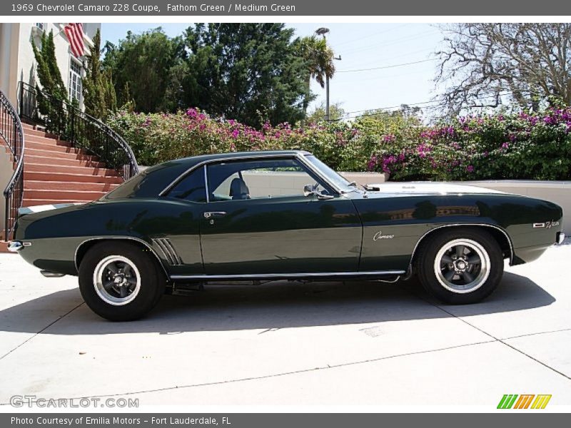 Fathom Green / Medium Green 1969 Chevrolet Camaro Z28 Coupe