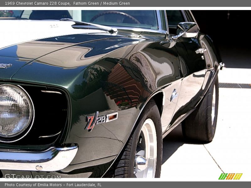 Fathom Green / Medium Green 1969 Chevrolet Camaro Z28 Coupe