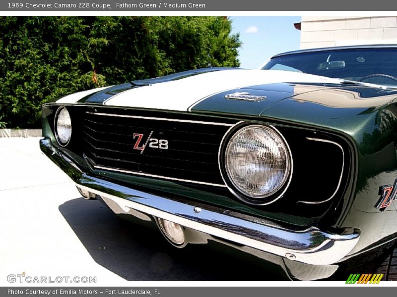 Fathom Green / Medium Green 1969 Chevrolet Camaro Z28 Coupe