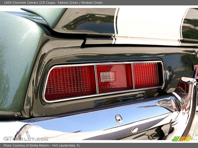 Fathom Green / Medium Green 1969 Chevrolet Camaro Z28 Coupe