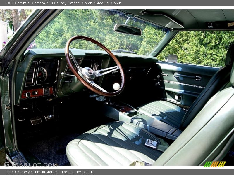  1969 Camaro Z28 Coupe Medium Green Interior