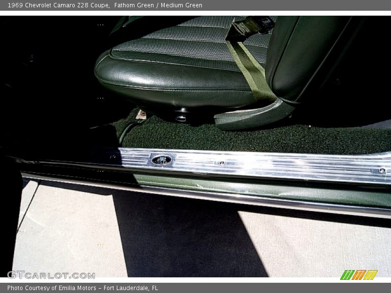 Fathom Green / Medium Green 1969 Chevrolet Camaro Z28 Coupe