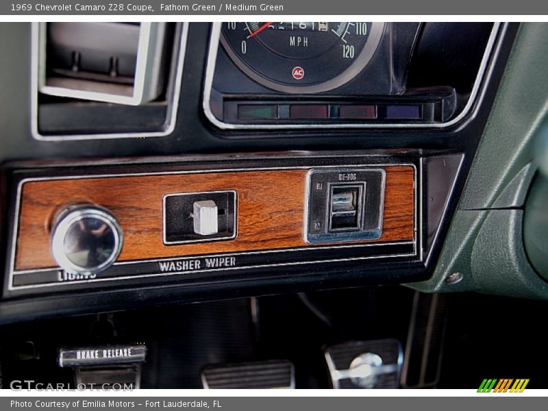 Controls of 1969 Camaro Z28 Coupe