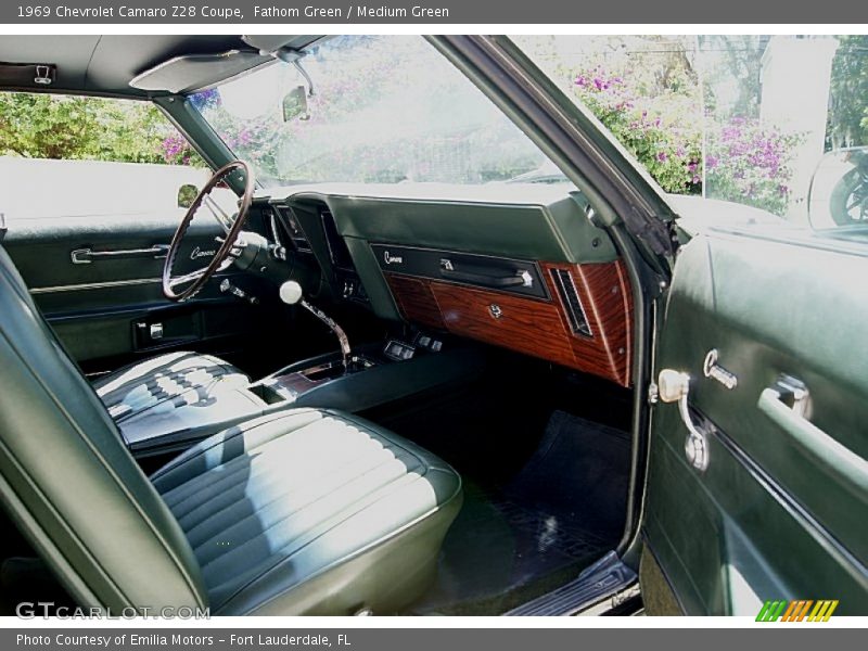 Fathom Green / Medium Green 1969 Chevrolet Camaro Z28 Coupe