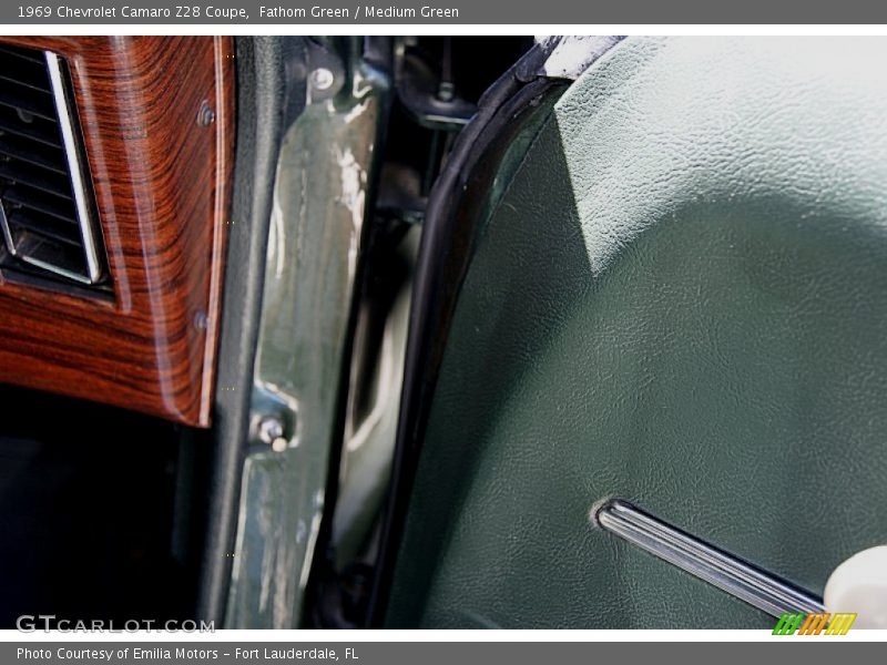Fathom Green / Medium Green 1969 Chevrolet Camaro Z28 Coupe