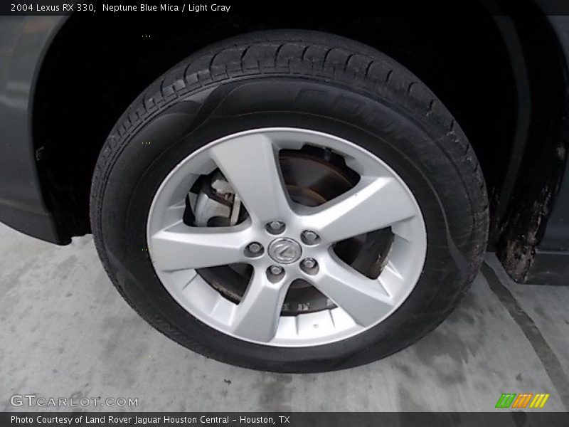 Neptune Blue Mica / Light Gray 2004 Lexus RX 330