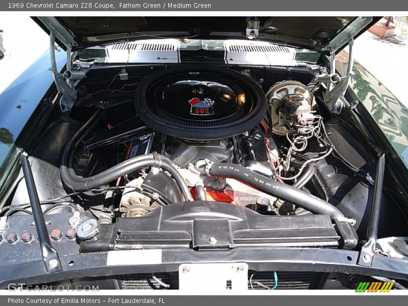 Fathom Green / Medium Green 1969 Chevrolet Camaro Z28 Coupe