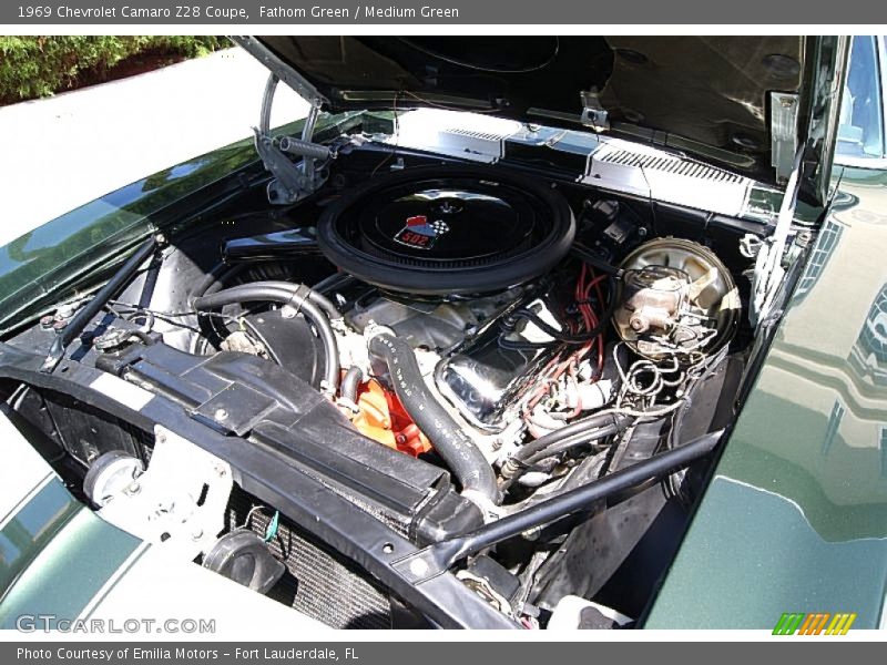 Fathom Green / Medium Green 1969 Chevrolet Camaro Z28 Coupe