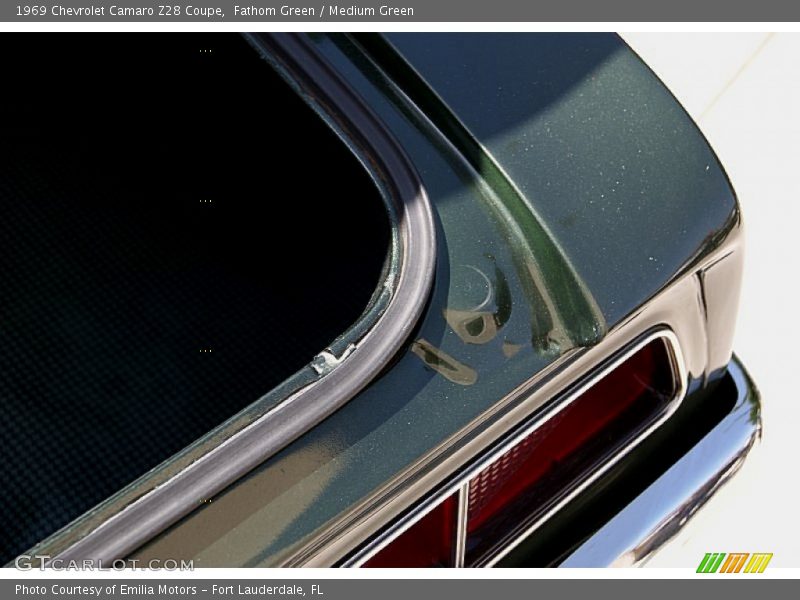 Fathom Green / Medium Green 1969 Chevrolet Camaro Z28 Coupe