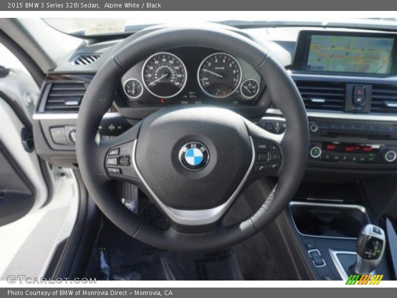 Alpine White / Black 2015 BMW 3 Series 328i Sedan