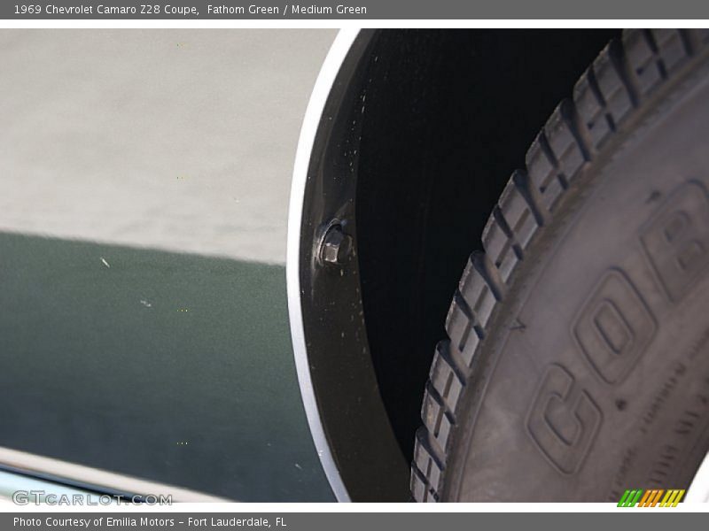 Fathom Green / Medium Green 1969 Chevrolet Camaro Z28 Coupe