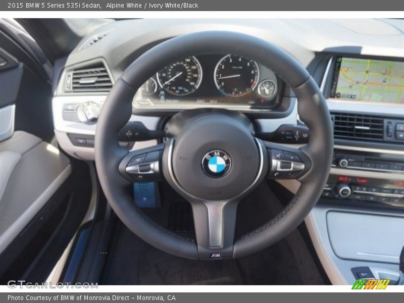 Alpine White / Ivory White/Black 2015 BMW 5 Series 535i Sedan