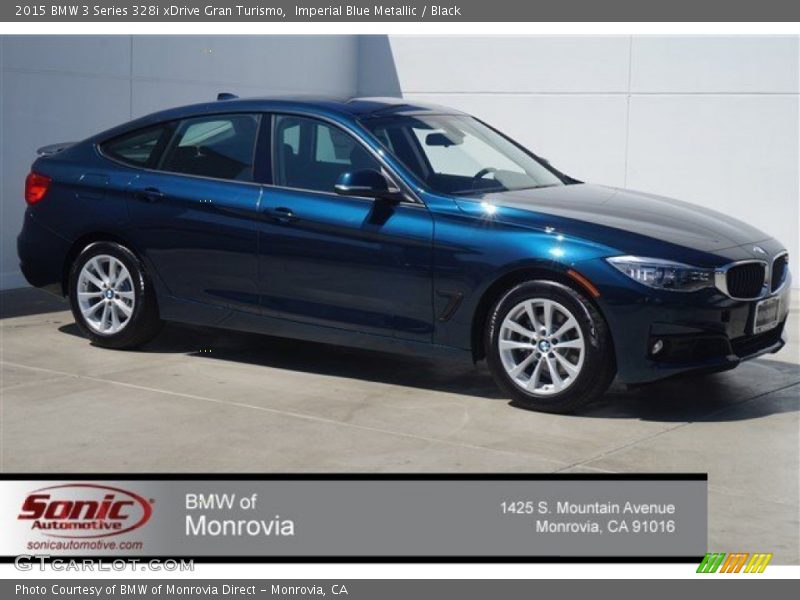 Imperial Blue Metallic / Black 2015 BMW 3 Series 328i xDrive Gran Turismo