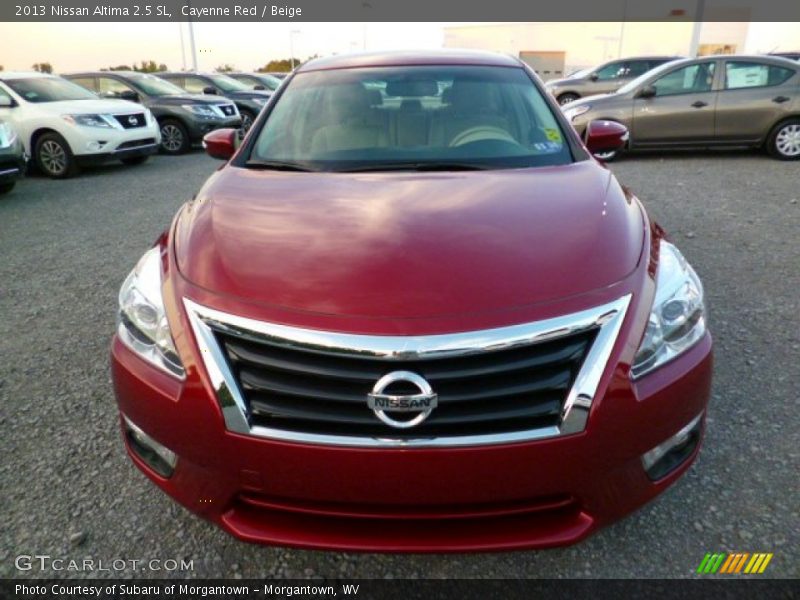 Cayenne Red / Beige 2013 Nissan Altima 2.5 SL