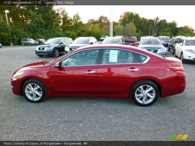Cayenne Red / Beige 2013 Nissan Altima 2.5 SL