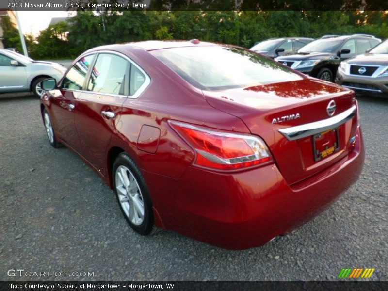 Cayenne Red / Beige 2013 Nissan Altima 2.5 SL