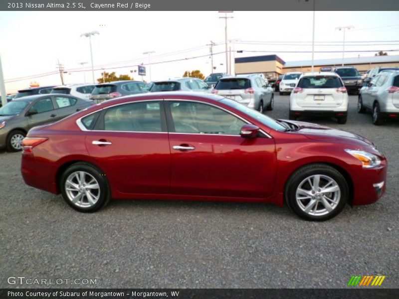 Cayenne Red / Beige 2013 Nissan Altima 2.5 SL