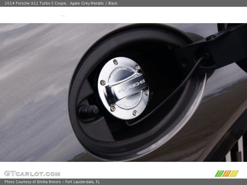 Agate Grey Metallic / Black 2014 Porsche 911 Turbo S Coupe