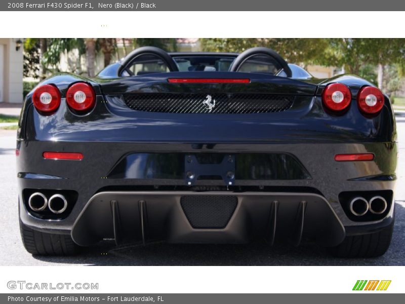 Nero (Black) / Black 2008 Ferrari F430 Spider F1