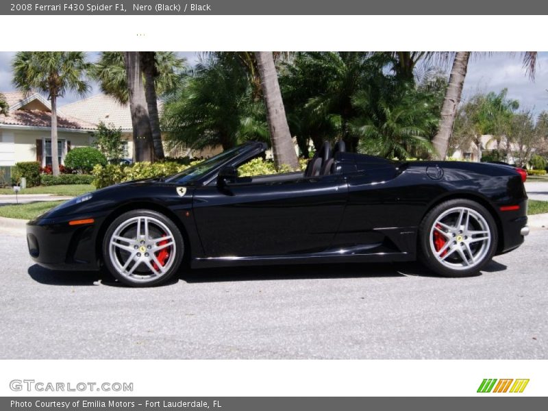 Nero (Black) / Black 2008 Ferrari F430 Spider F1