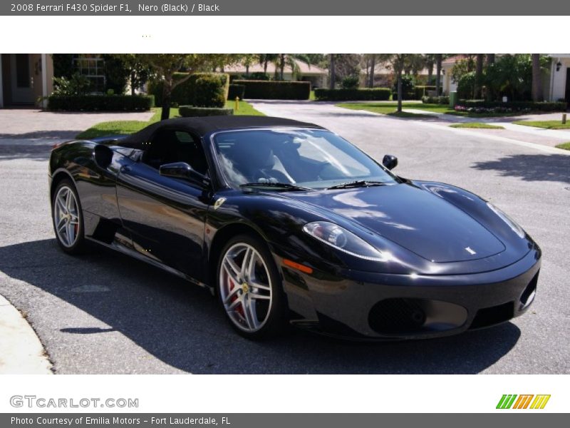 Nero (Black) / Black 2008 Ferrari F430 Spider F1