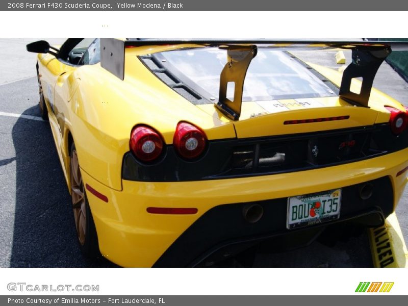 Yellow Modena / Black 2008 Ferrari F430 Scuderia Coupe