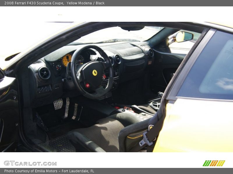 Yellow Modena / Black 2008 Ferrari F430 Scuderia Coupe